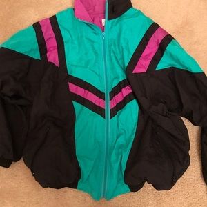 Vintage Nordstrom jacket blue black and purple